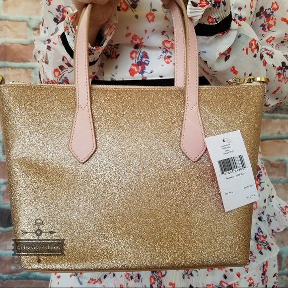 Kate spade SMALL Joeley Satchel crossbody gold BAG - Picture 2 of 8